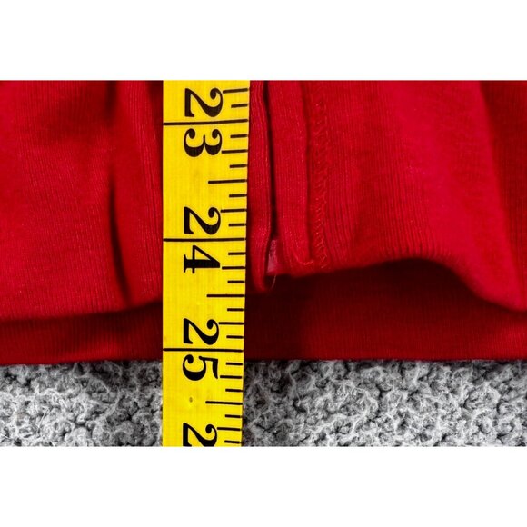 LL Bean Women’s Ivory Zip Hooded Faux Fur Lined Sweatshirt Medium Fur Ruff Hood - Picture 9 of 12